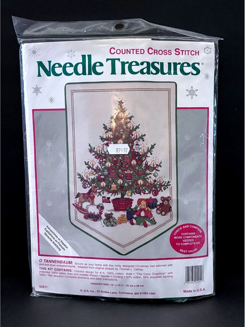 Needle Treasures O Tannenbaum Counted Cross Stitch Kit 02911 Christmas Tree NEW